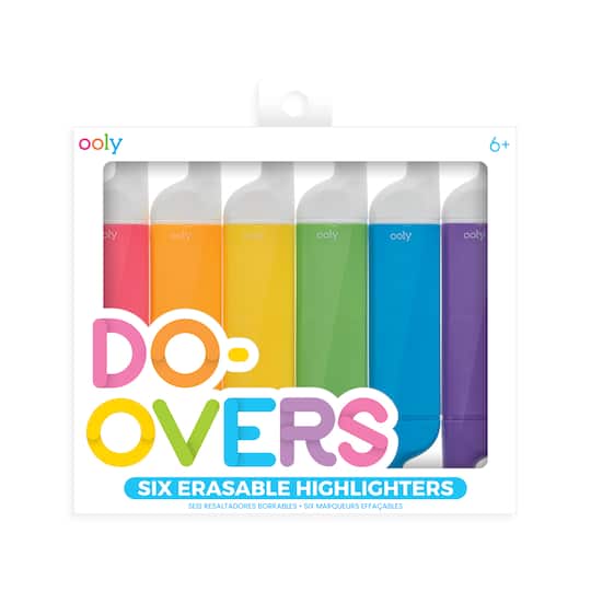 OOLY Do-Overs Erasable Highlighters Set